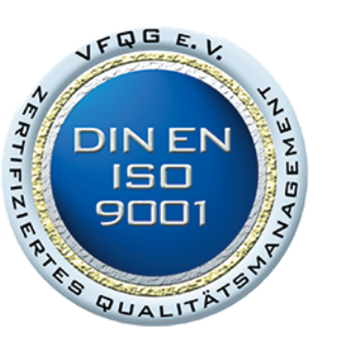 DIN EN ISO 9001 Zertifiziertes Qualitätsmanagement vom VFQG e.V.